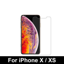 Load image into Gallery viewer, 2 Pcs Screen protector Tempered Glass for iPhone X XR XS Max Screen Protector Film Phone Verre Tremp Coque for iPhone X XR XS