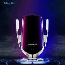 Load image into Gallery viewer, Automatic Clamping 10W Car Wireless Charger Infrared Induction Qi Fast Charging Phone Holder For iPhone XS XR X 8 Samsung S9 S10