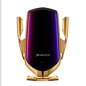 Automatic Clamping 10W Car Wireless Charger Infrared Induction Qi Fast Charging Phone Holder For iPhone XS XR X 8 Samsung S9 S10
