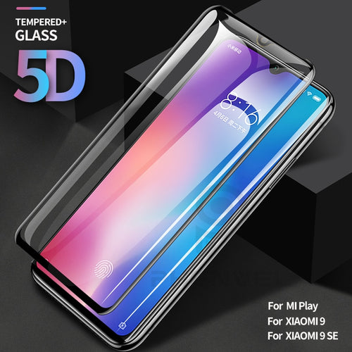 Protective Glass For Xiaomi 9 Full Cover Screen Protector For Xiaomi Mi 9 Mi9 SE MI Play 5D Tempered Glass Film