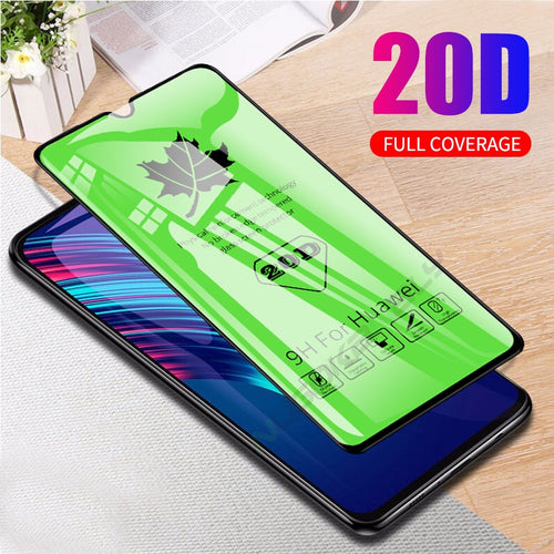 20D Full Glue Cover Tempered Glass For Huawei P30 P20 Lite Mate 20 Pro Screen Protector Film For V20 Nova 4 3i 3E Y7 Y9 Prime